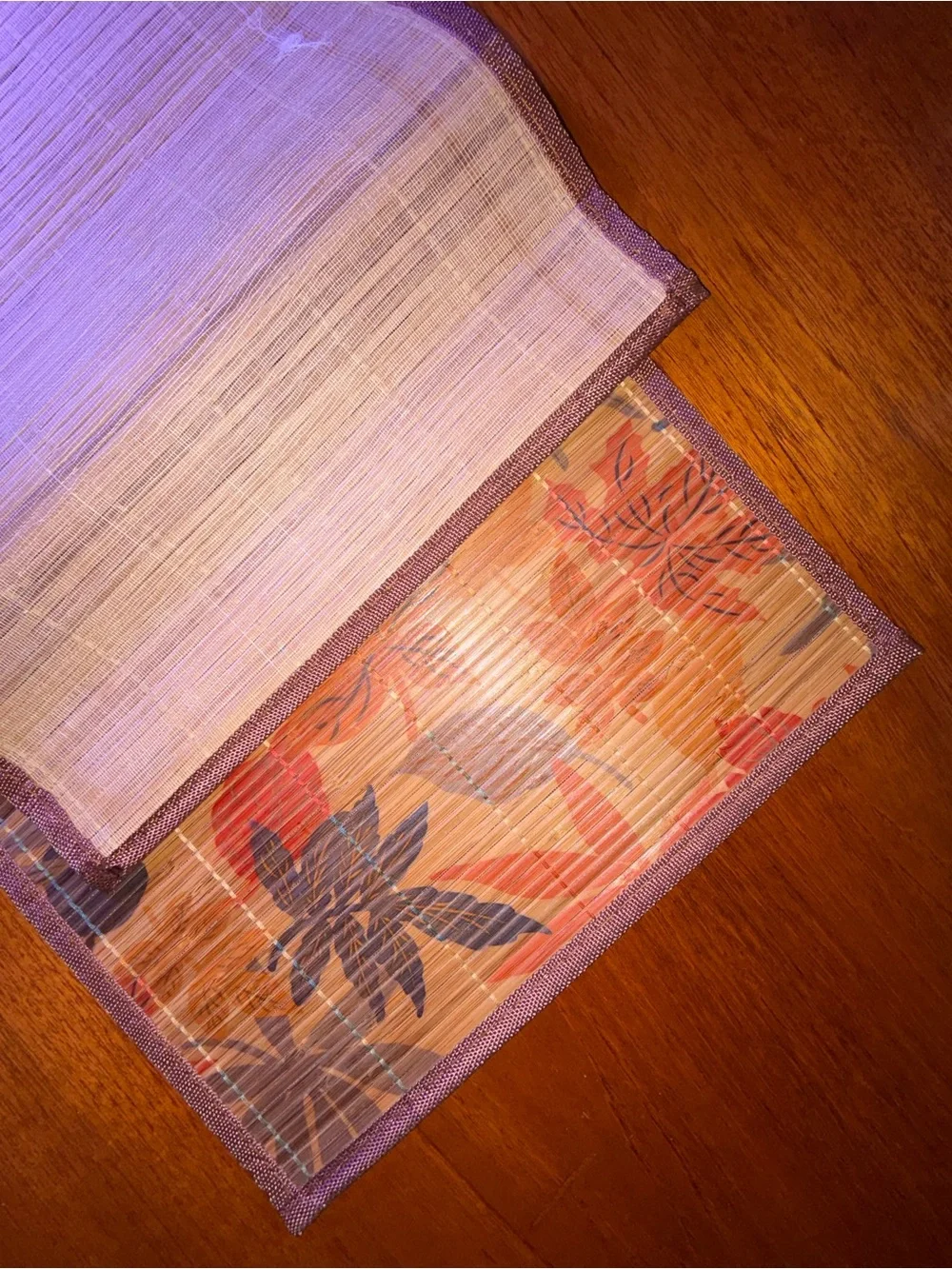Fall Leaves Bamboo Table Runner